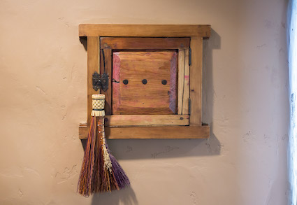 Straw bale house truth window