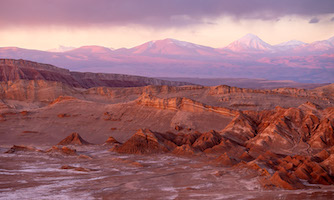 Sunset at Valle de Luna